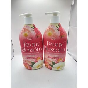2-Pack Happy Bath Peony Blossom Body Wash • New  • 31 oz